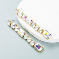 European And American Fashion & Trend New Shiny Alloy Diamond Long Fringe Earrings Women's All-matching Street Shot Earrings Earrings sku image 5