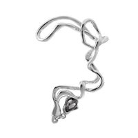 European And American Exaggerated Sweet Cool Alloy Irregular Auricle Ins Cold Style Design Abstract Water Drop Ear Clip Single Female sku image 2