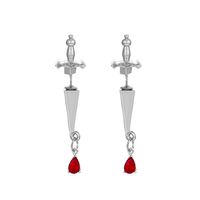 Fashion Water Droplets Plating Alloy No Inlaid Earrings Ear Studs sku image 2