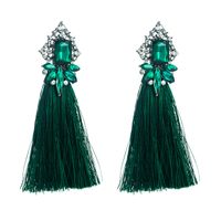 New Exaggerated Long Tassel Earrings With Diamonds Fashion Female Earrings Wholesale main image 8