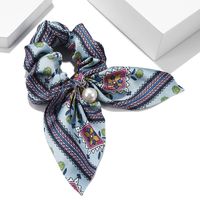 European And American Trendy Pearl Pendant Ribbon Hair Tie Bow Knot Knotted Head Rope sku image 11