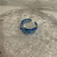 Südkorea Nischen Design Transparenter Harz Acryl Ring Ins Wind Süß Und Kalt Wind Offen Ring Frauen sku image 2