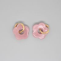 New Retro Cute Acrylic Resin Flower Earrings Cross-border Jewelry sku image 11