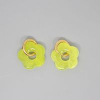 New Retro Cute Acrylic Resin Flower Earrings Cross-border Jewelry sku image 13