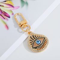 Creative Devil's Eye Keychain Blue Eyes Key Ring Handbag Pendant Oil Dripping Eyes Door Latch Cross-border Sold Jewelry sku image 11