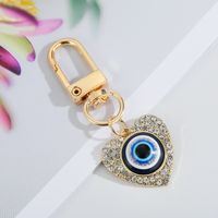 Creative Devil's Eye Keychain Blue Eyes Key Ring Handbag Pendant Oil Dripping Eyes Door Latch Cross-border Sold Jewelry sku image 1