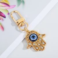 Creative Devil's Eye Keychain Blue Eyes Key Ring Handbag Pendant Oil Dripping Eyes Door Latch Cross-border Sold Jewelry sku image 3