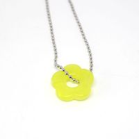 Simple Personality Hollow Flower Necklace Color Flower Sweater Chain Jewelry sku image 11