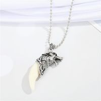 European And American Punk Necklace Wolf Tooth Necklace Dog Tooth Pendant sku image 2