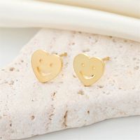 European Cross-border Korean Simple Love Smiley Ghost Palm Demon Eye Earrings sku image 3