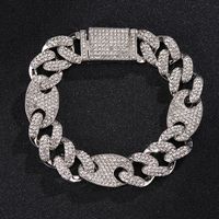 European And American Foreign Ornament Pig Nose Rap Hip Hop Popular Accessories 15mm Cuban Link Chain Necklace Wholesale sku image 2