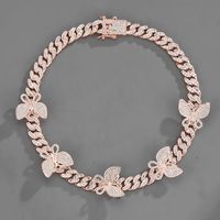 New Butterfly Accessories Thick Necklace Bracelet Wholesale sku image 3