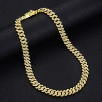 12mm Cuban Necklace European And American Fashion Hip Hop Ins Clavicle Chain sku image 3
