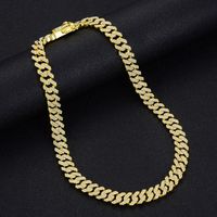 Collier Cubain 12mm Mode Européenne Et Américaine Hip Hop Ins Chaîne Clavicule sku image 5