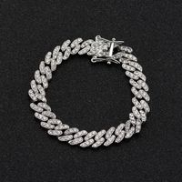 Cuban Necklace Female Men's Fashion Ins Cold Style Hip Hop New Trending Fashion Trendy Clavicle Chain 9mm sku image 2