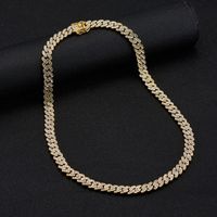 Cuban Necklace Female Men's Fashion Ins Cold Style Hip Hop New Trending Fashion Trendy Clavicle Chain 9mm sku image 7