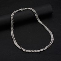 Cuban Necklace Female Men's Fashion Ins Cold Style Hip Hop New Trending Fashion Trendy Clavicle Chain 9mm sku image 8