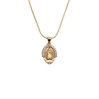 Retro Copper Zircon Variety Of Cross Maria Pendant Necklace Wholesale sku image 13