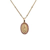 Retro Copper Zircon Variety Of Cross Maria Pendant Necklace Wholesale sku image 19