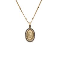 Retro Copper Zircon Variety Of Cross Maria Pendant Necklace Wholesale sku image 20