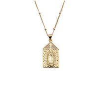 Retro Copper Zircon Variety Of Cross Maria Pendant Necklace Wholesale sku image 4