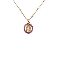 Cross-border Fashion Variety Jewelry Copper Zircon Virgin Mary Necklace European And American Independent Station Necklace Wholesale sku image 4