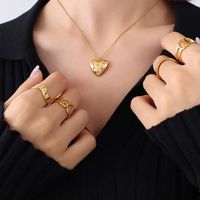 Fashion Peach Heart Full Diamond Long Necklace sku image 3
