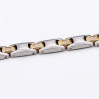 Simple Style Geometric Titanium Steel 18K Gold Plated No Inlaid Bracelets In Bulk main image 5