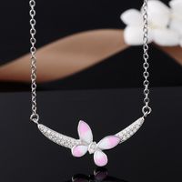 New Korean Version Of S925 Silver Drip Oil Leaf Jewelry Necklace Clavicle Chain Pendant main image 5