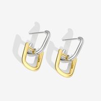 New S925 Sterling Silver Earrings Simple Unique Geometric Earrings Personality Trend Earrings main image 1