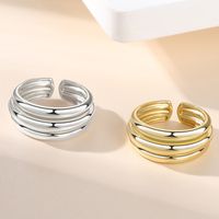 Striped Ring S925 Silver Wholesale Silver Fashion Personality Ring Jewelry main image 3