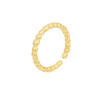 Koreanische S925 Silber Mode Persönlichkeit Geometrische Runde Perlen Perlen Offener Ring main image 6
