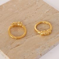 European And American Jewelry Choker Geometric High-level Torsion Titanium Steel Index Finger Ring main image 3
