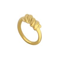 European And American Jewelry Choker Geometric High-level Torsion Titanium Steel Index Finger Ring main image 6