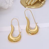Simple Titanium Steel Plated 18k Gold Geometric Heterosexual Earrings main image 3