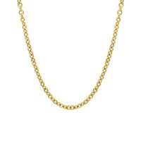 Simple Titanium Steel Plated 18k Gold Jewelry Bare Chain Necklace main image 3