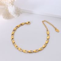 European And American Titanium Steel Plated 18k Gold Chain Necklace Bracelet main image 4