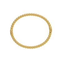 Einfaches Armband Titanstahl Überzogen 18k Gold Glücksperlenarmband Weiblich Großhandel main image 6
