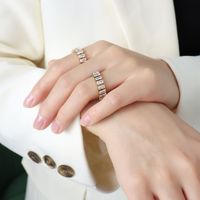 Fashion Tide Japanese Exquisite Zircon Index Finger Ring Tail Ring Stacking main image 5