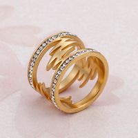 Titanium Steel 18K Gold Plated Fashion Plating Geometric main image 3