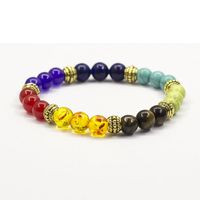New Volcanic Stone Natural Stone Tiger Eye Stone Agate Beads Colorful Bracelets main image 6