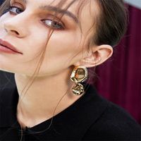 Retro Style Atmospheric Earrings Glossy Trend Fashion Niche Design Earrings main image 1