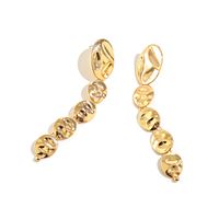 European And American New Retro Exaggerated Chain Earrings Irregular Lines Oval Personality Earrings main image 4