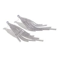 European And American Zircon Earrings Tassel Diamond Claw Chain Earrings Wholesale main image 5