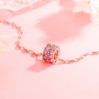 Korean Version Of Necklace Cute Purple Diamond Zircon Necklace Clavicle Chain Jewelry main image 4