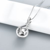 Korean Version Inlaid Full Diamond Zircon Pearl Pendant Imitation Natural Pearl Necklace Fashion Jewelry main image 4