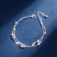 Korean Copper Plated Five-pointed Star Bracelet Wholesale main image 4