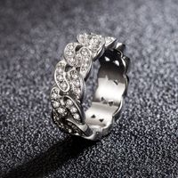 High-quality Diamond-studded Chain Light Luxury Starry Star Ring Micro-studded Fashion Jewelry main image 3