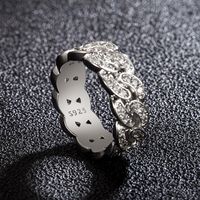 High-quality Diamond-studded Chain Light Luxury Starry Star Ring Micro-studded Fashion Jewelry main image 5
