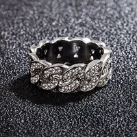 High-quality Diamond-studded Chain Light Luxury Starry Star Ring Micro-studded Fashion Jewelry main image 6